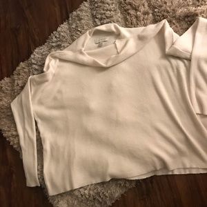 Lucky Brand White mock neck long sleeve